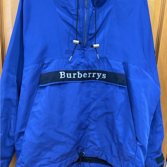 Burberry hood sport coat royal blue - Picture 7 of 8